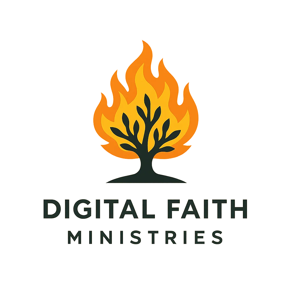 Digital Faith Ministries - Burning Bush Logo
